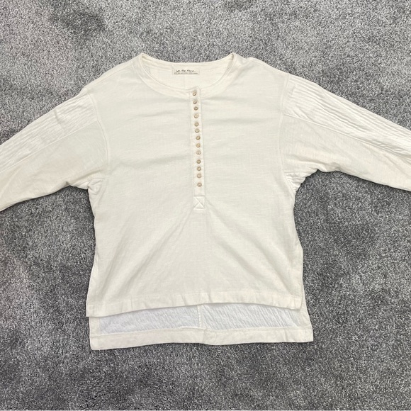 Free People We The Free Back At It Henley In Cream - Picture 9 of 13